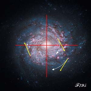 éjection des étoiles d'une galaxie par la force centrifuge