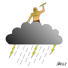 Zeus et orage.