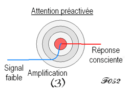 Attention préactivée dans la prise de conscence