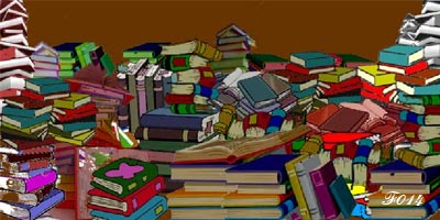 pile of books