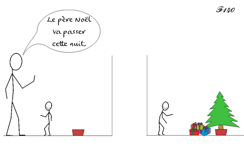 Passage du père Noël.