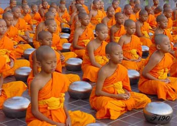 Buddhist child monks.