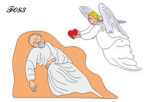 Message de l'ange à Joseph.