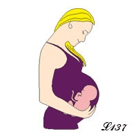 Femme enceinte.