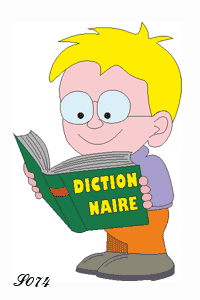 enfant lisant un dictionnaire