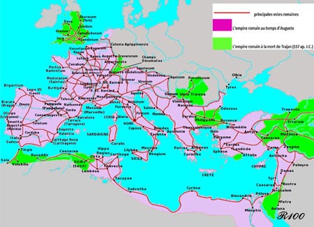 Roman roads.
