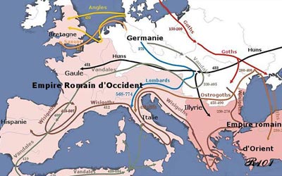 Barbarian invasions.